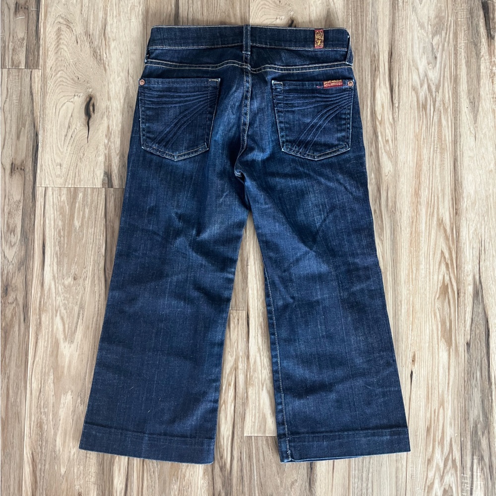 7 for all Mankind Dojo Dark Wash Cropped NWOT 24